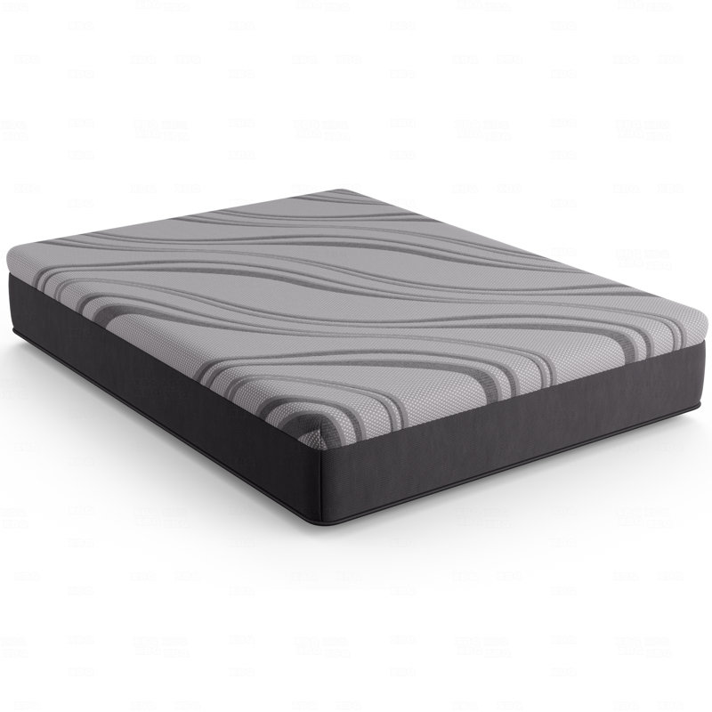 Matelas en mousse viscoélastique gélifiée 12 ", ultra rafraîchissant, réactif, sensation moyenne, Lit simple