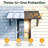 Fixed Metal Door Awning 36*105in, Heavy Duty Steel Frame Window Canopy Weather Resistant Rain Snow Sun Shade for Entryway Porch Patio Garden Garage Storefront, Upgrade DIY Exterior Overhang-135589439