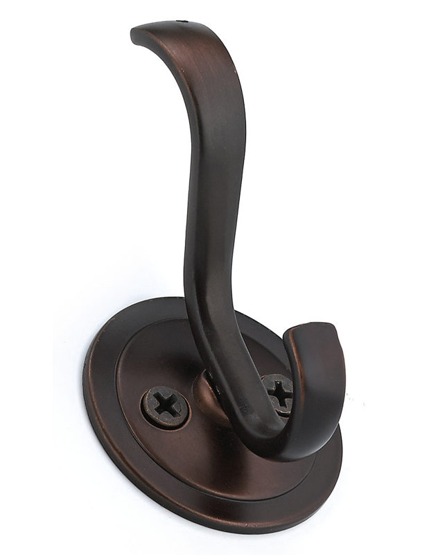 Classic Metal Wall Hook, Brushed Oil-Rubbed Bronze