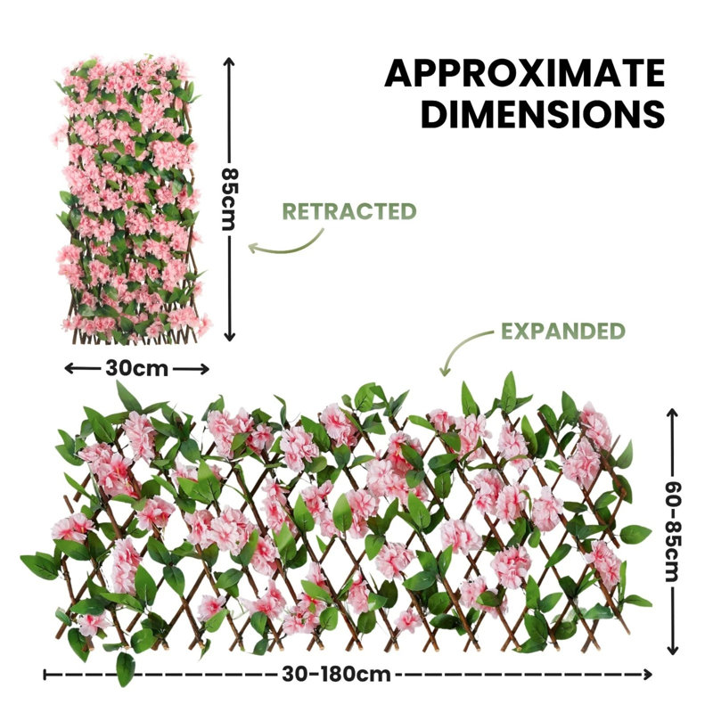 Expandable Pink Blossom Trellis