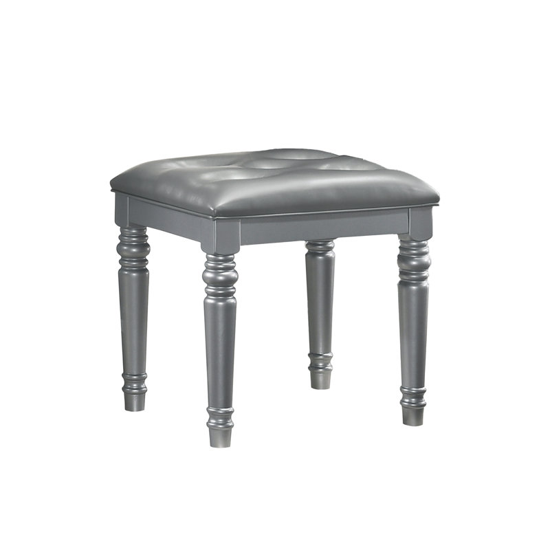 Tabouret d'appoint Sherley, Argent argent