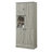 Tall Storage Cabinet with Adjustable Shelves, Large Flip-Out Basket & Enclosed Compartments - Perfect for Bathroom, Living Room or Office, MDF with Aluminum Handles-530898054