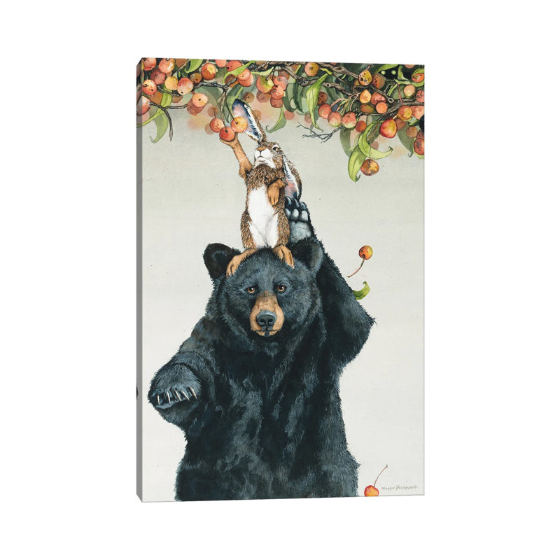 Bearing Bunnies - Impression sur toile tendue, H 40 po x l 26 po x P 1,5 po