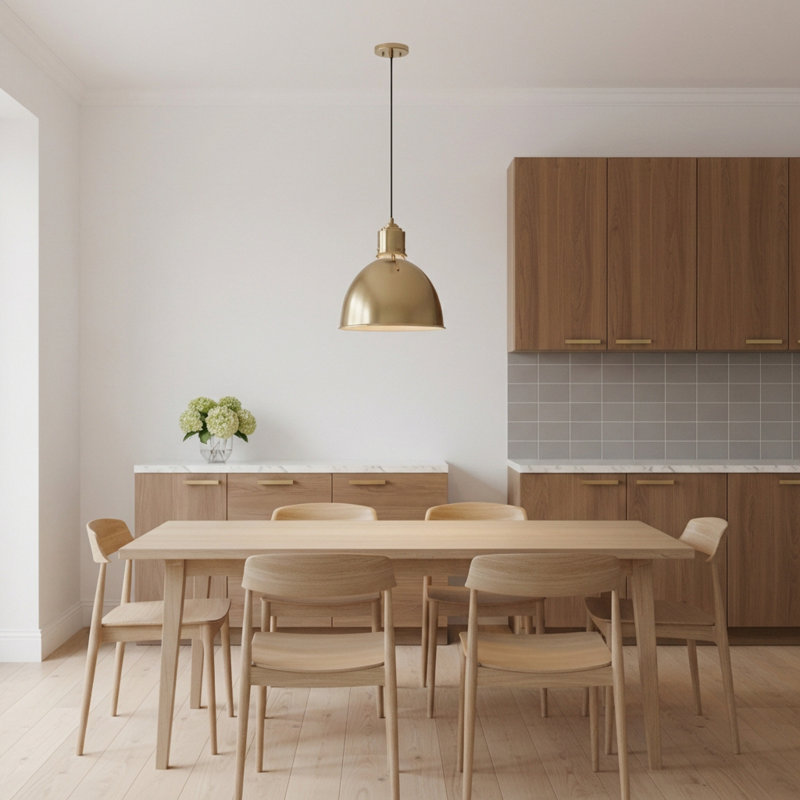 Arbogast 1 - Light Dome Pendant, Satin Brass
