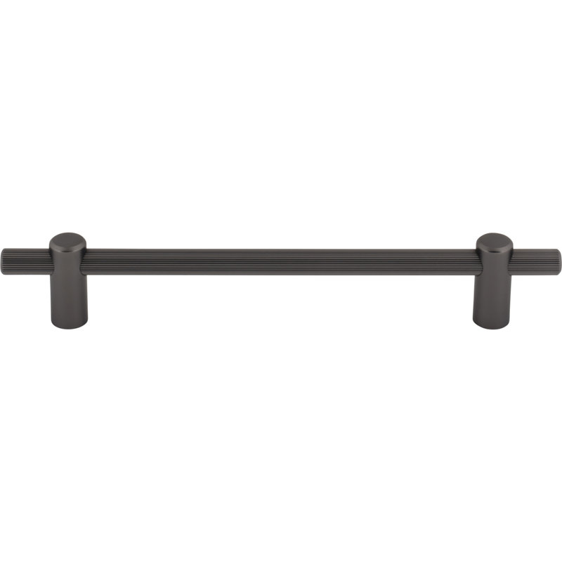Dempsey Bar Pull, Gray, 6 5/16" Center To Center