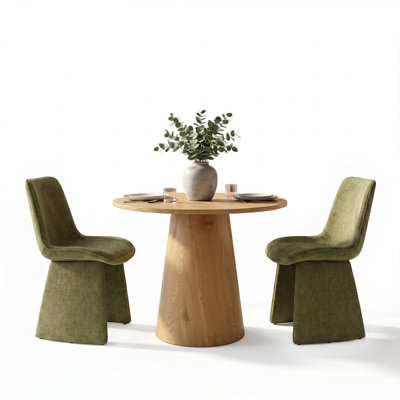 Ensemble de table de salle à manger 3 pièces pour 2 personnes avec chaises rembourrées Blanchard