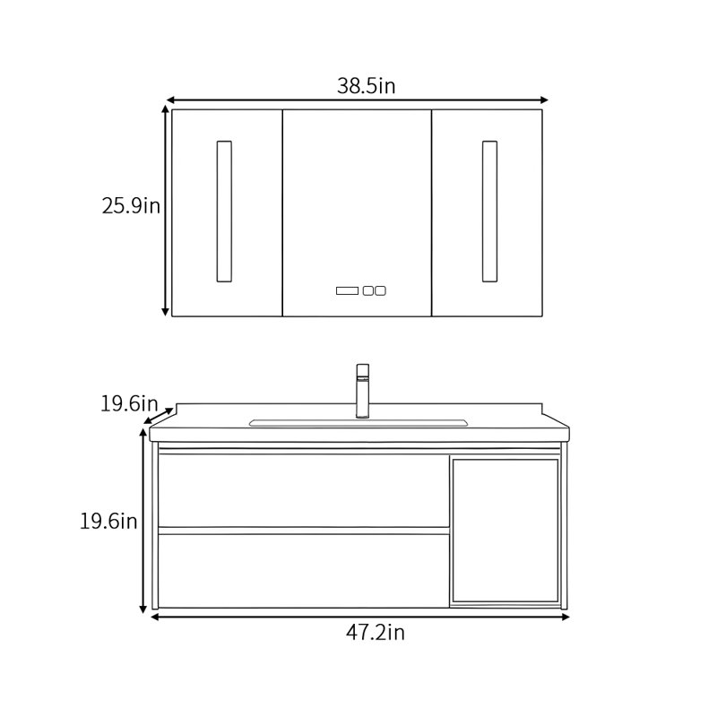 Armoire de salle de bain française