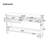 55" Fluted Console Table, Semi‑Circular Drawers With Vertical Strip Decor, Solid Wood Tabletop, Soft‑Closing, Bot
