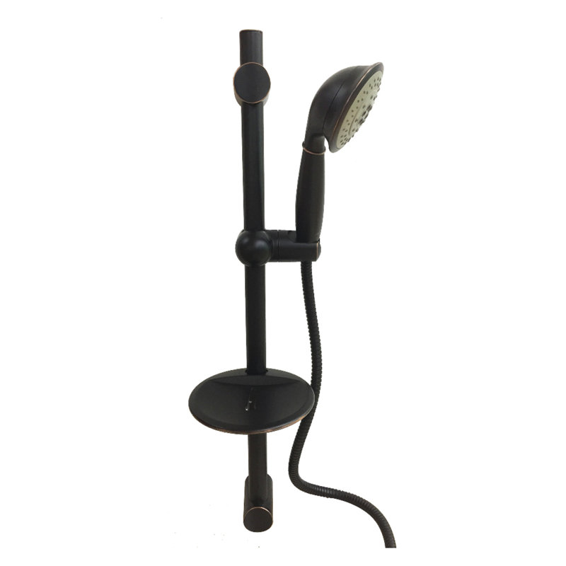 Kingston Brass Shower Scape 5-Function Hand Shower Set with Slide Bar Kit, Naples Bronze