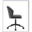Chaise de bureau en cuir synthétique et finition Pakuna