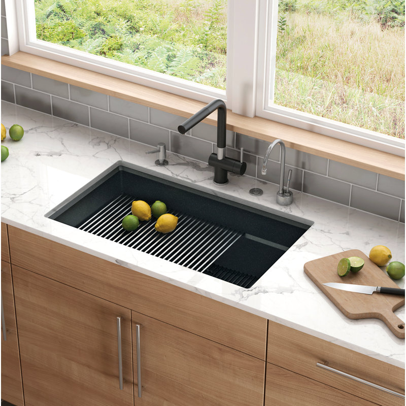 Robinet de cuisine à poignée simple Active Plus, Onyx
