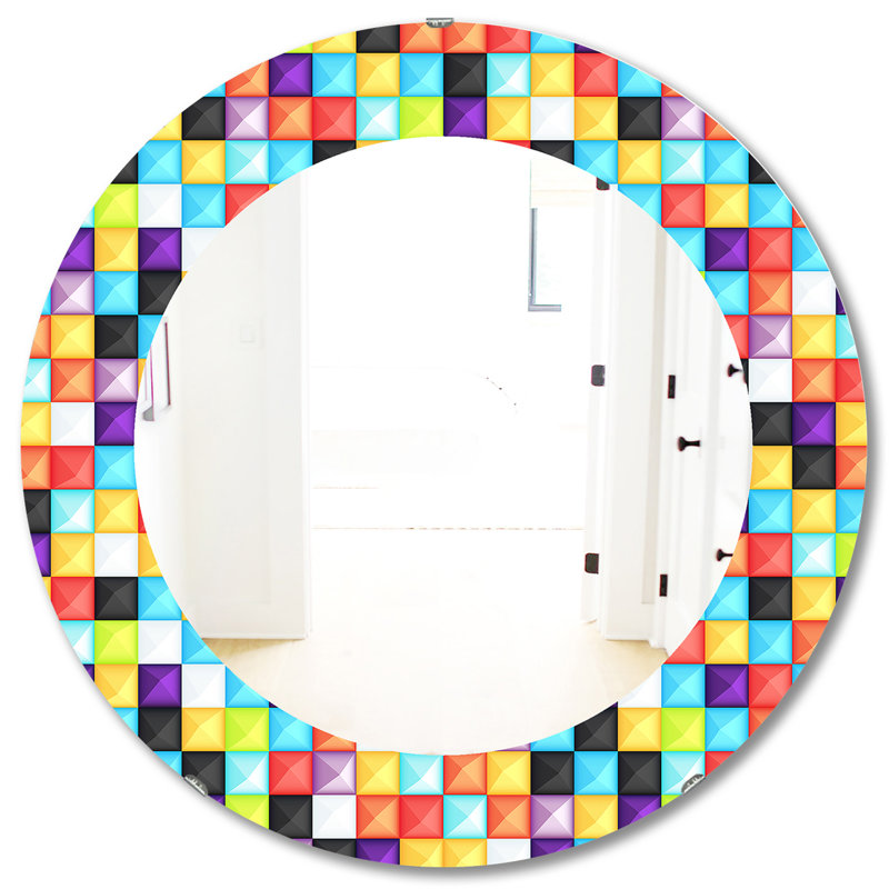 Miroir d'appoint Capricieux Colorfields 2, H 31,5 po x l po