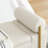 Upholstered Linen Storage Bench In Beige With Cylindrical Arms And Solid Iron Leg Construction For Living Room Bedroom Hallway Elegant Legs,-527725276