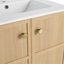 Meuble-lavabo mural 24 po, 2 portes à fermeture douce (sans le lavabo)-393716293
