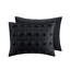 Édredon très grand / très grand - noir, élégant motif en microfibre-124694705-124694708
