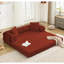 Lit-couchette pliable 3-en-1 de 78,5 po à 5 places en 1 bricolage, velours côtelé ergonomique 51
