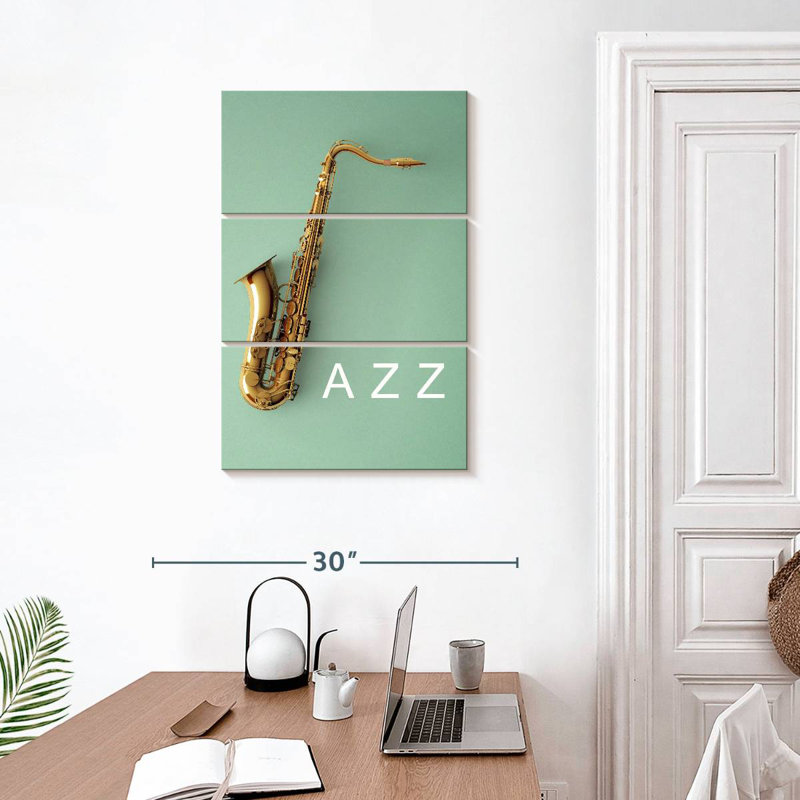 Abarca Jazz Saxophone, H 32 po x l 20 po