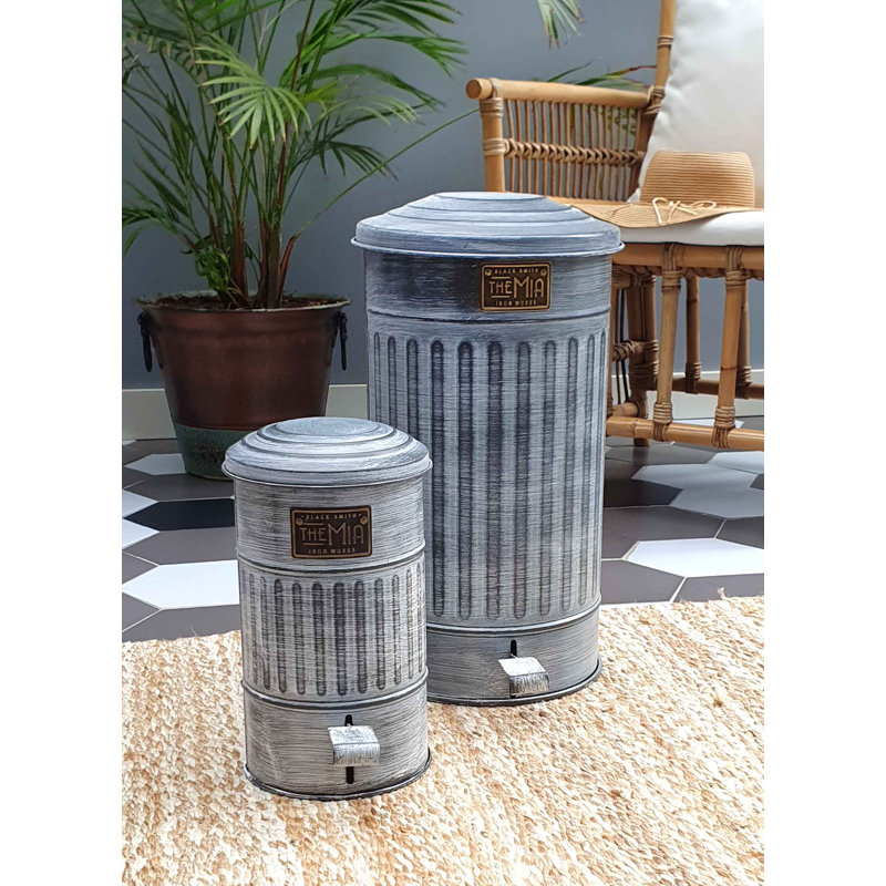 Steel Step On Rubbish Bin - 5L