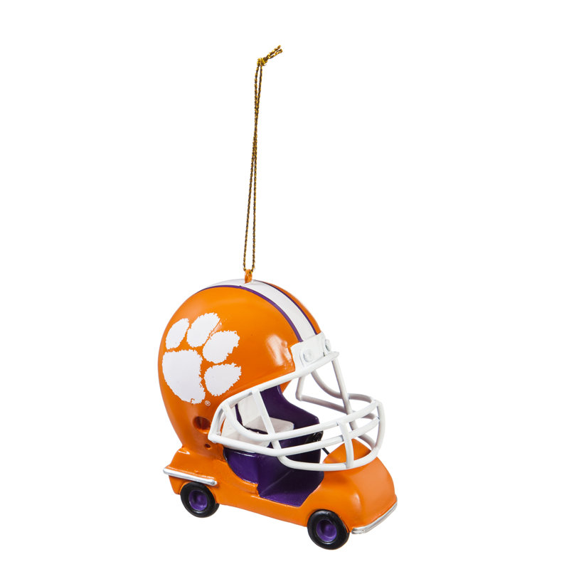 Ornement figurine suspendu ncaa field car, Université Clemson