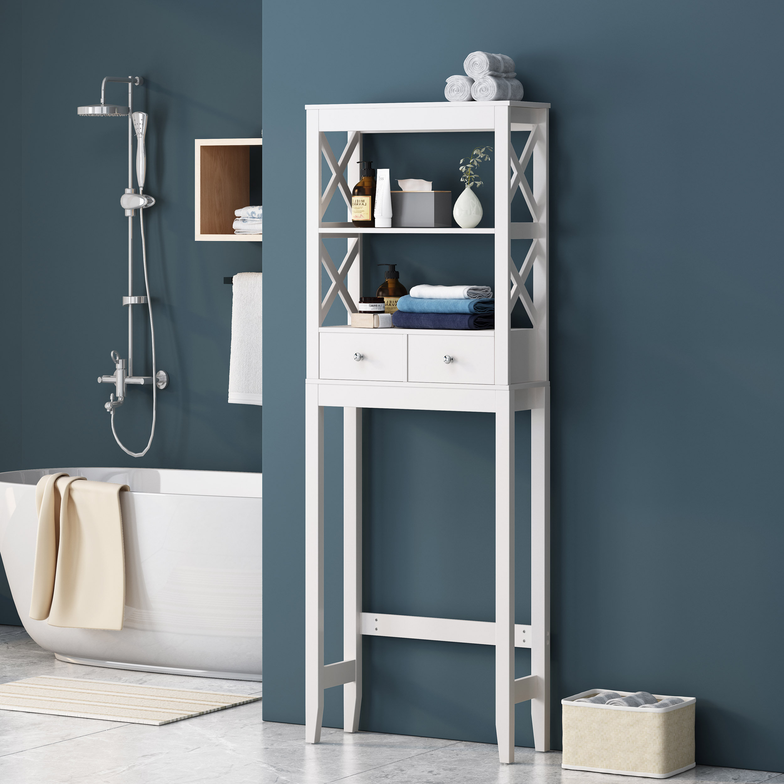 Gracie Oaks Kolsten Over-the-Toilet Storage & Reviews