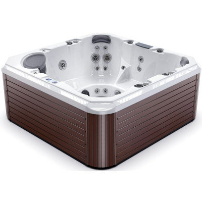 Luxuria Spas 220 Volt 7 Person 43 - Jet Acrylic Square Standard (Hardwired) Hot Tub with Ozonator