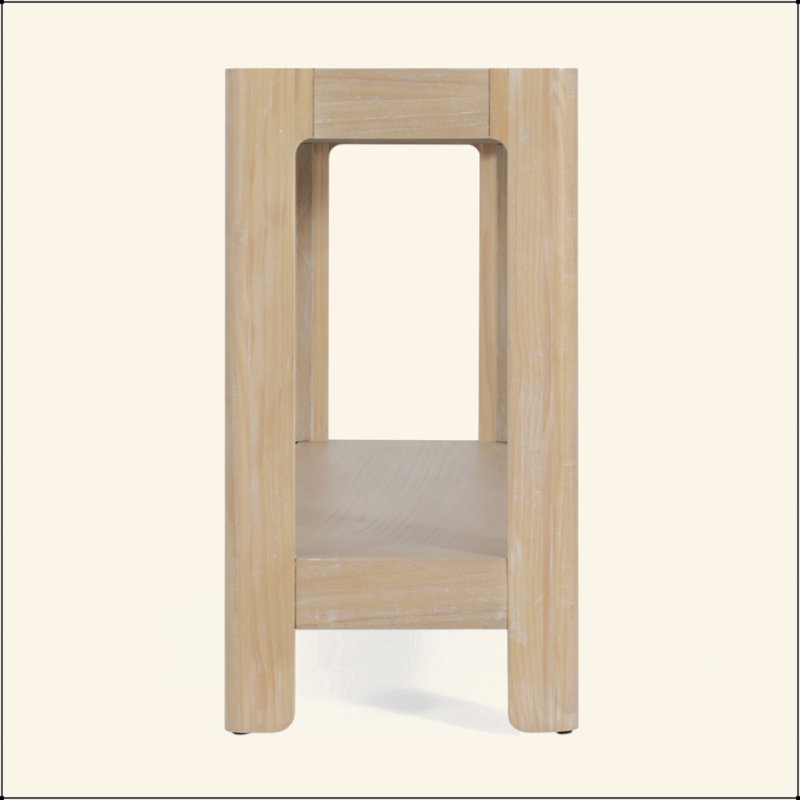 Console de style campagnard Mirod, Naturel