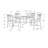Dining Table Set, 5-Pieces Set, Small, 40" Rectangular-25405437-25405438