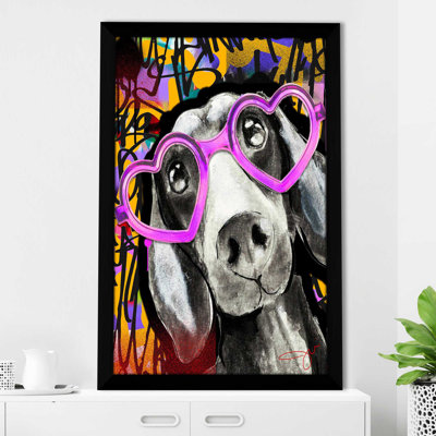 Daschund (vertical) par By Jodi - impression