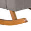 Chaise berçante capitonnée en tissu-63161931