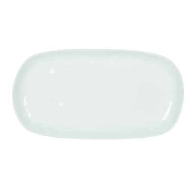 Plateau oblong blanc de 15 po Everyday par Fitz And Floyd