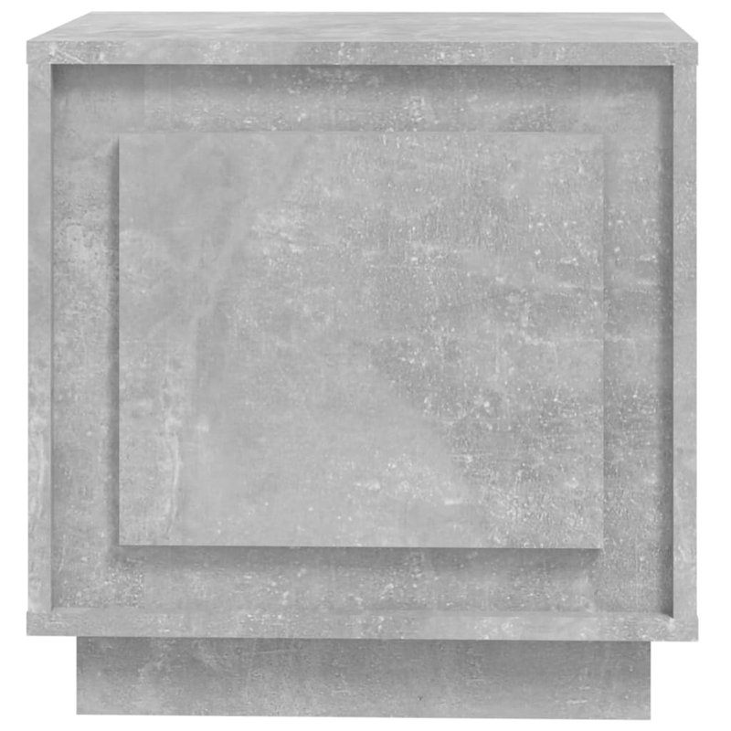 Shawntella 44cm W Manufactured Wood Bedside Table, Concrete Grey