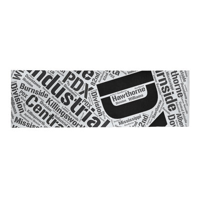 Tapis de zone noire à tissage plat poils longs