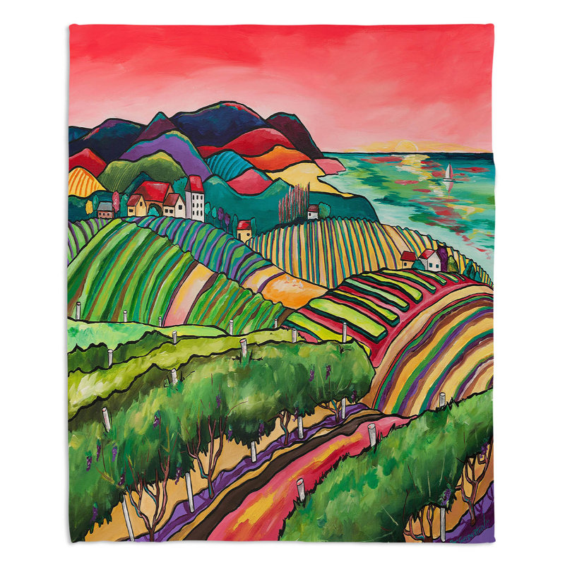 Jeté  Vineyard, l 51 po x L 60 po