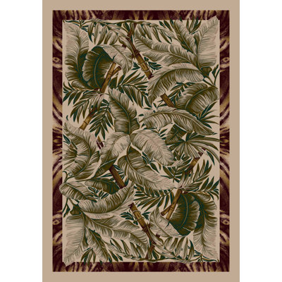 Alminus Jungle Fever Peral Mist Floral Area Rug
