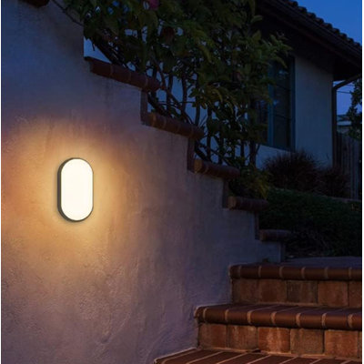 Matte Black 21cm H Outdoor Sconce