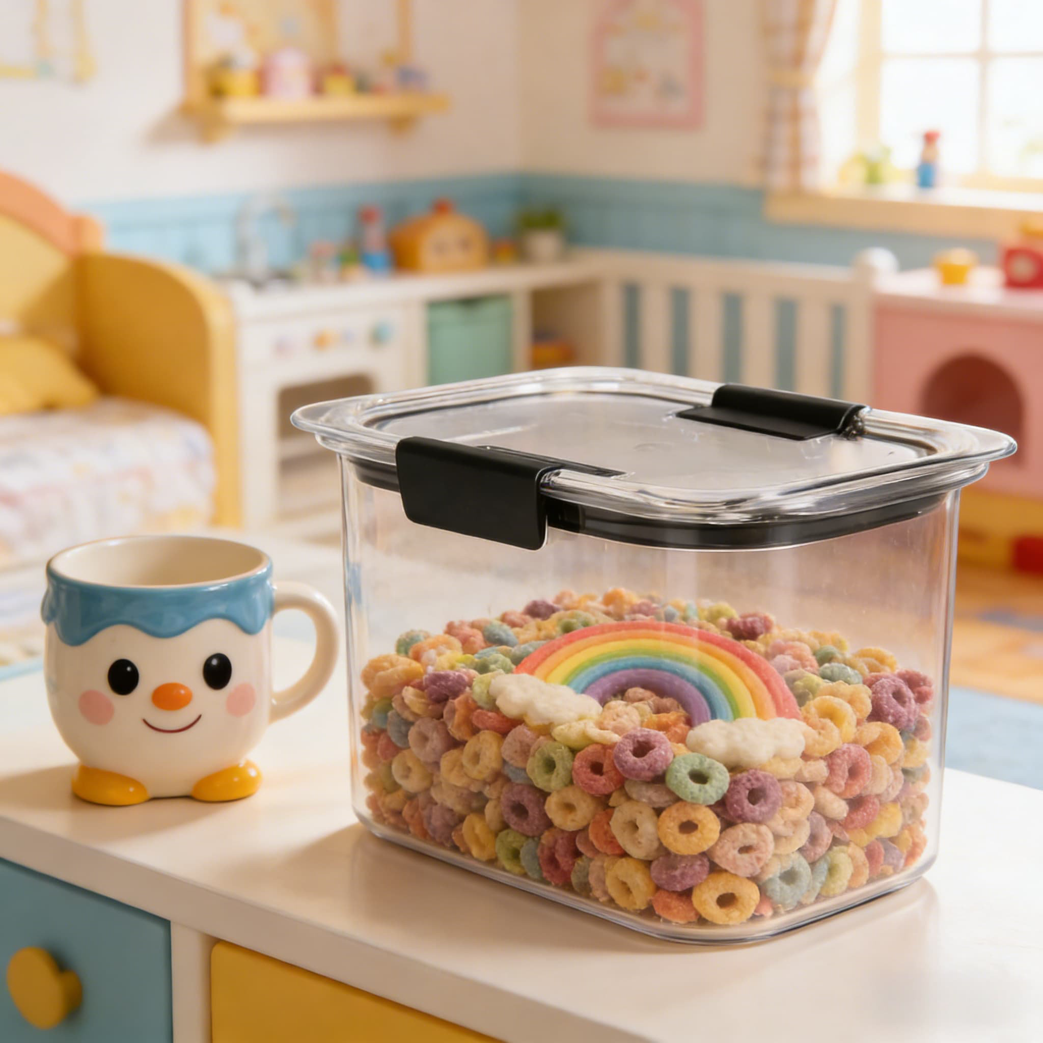 Prep & Savour Airtight Food Storage Container, BPA-Free 7.8 Cup Leak ...