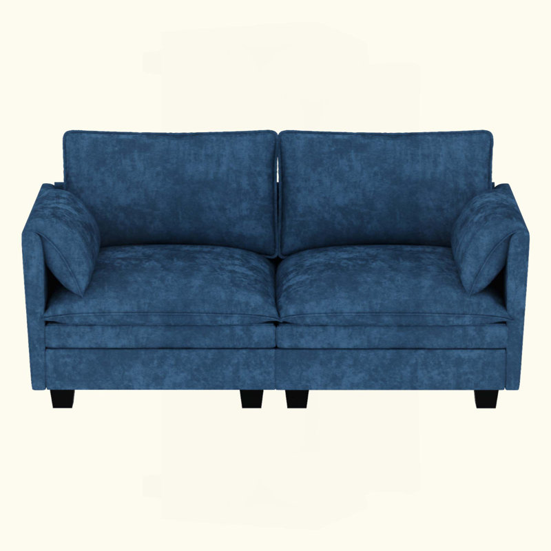 Canapé-causeuse, canapé confortable 2 places, moderne Mid-Century conçu pour les petits espaces, appartement, chambre à coucher, dortoir, bureau