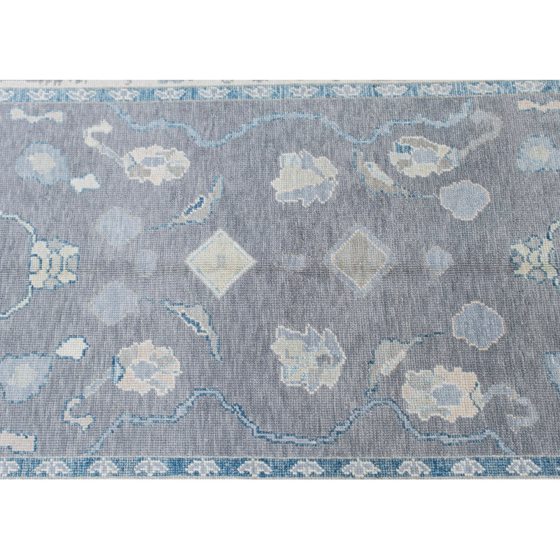 Tapis turc Oushak fait à la main 5 pi 2 po x 6 pi 11 po