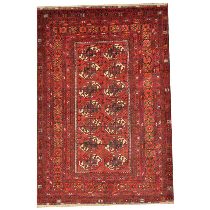 Tapis afghan en laine noué à la main Cronyn
