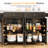 Farmhouse Kitchen Island Cart With Power Outlet & Foldable Tabletop, Portable Rolling Kitchen Island With Locking Wheels, Spice Rack & Storage Cabinets-622793174