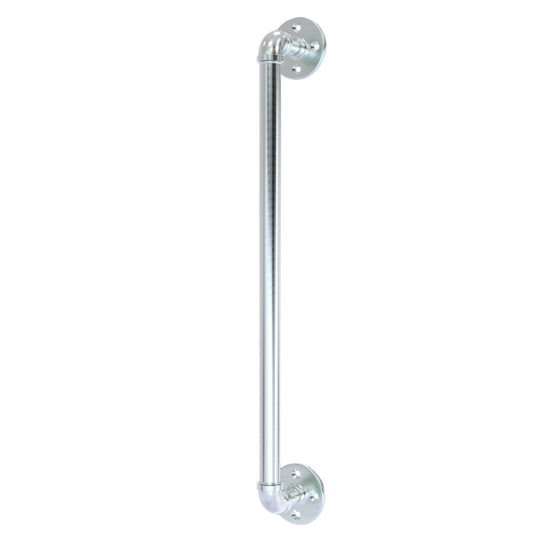 Poignée barre barre centrale Bayer, Chrome poli, 18"