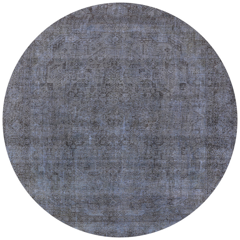 Tapis oriental gris, Rond 7 pi