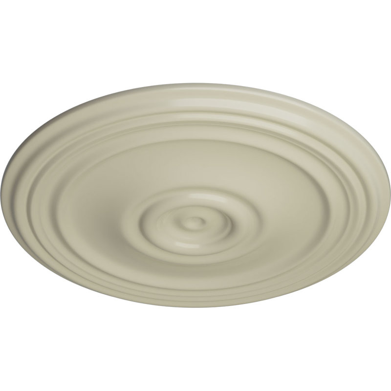 Endurathane Reece Ceiling Medallion, 21"OD x 1 1/4"P, (Fits Canopies up to 6 3/4")Hand-Painted Clear Yellow Finish