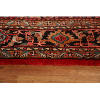 One-of-a-Kind 11'3'' X 18'9'' 1970s Wool Area Rug in Red
