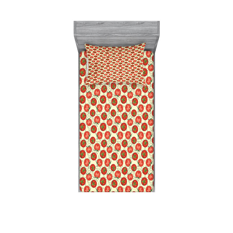 Ensemble de draps Vegan, Ensemble de draps pour lit simple avec drap-housse