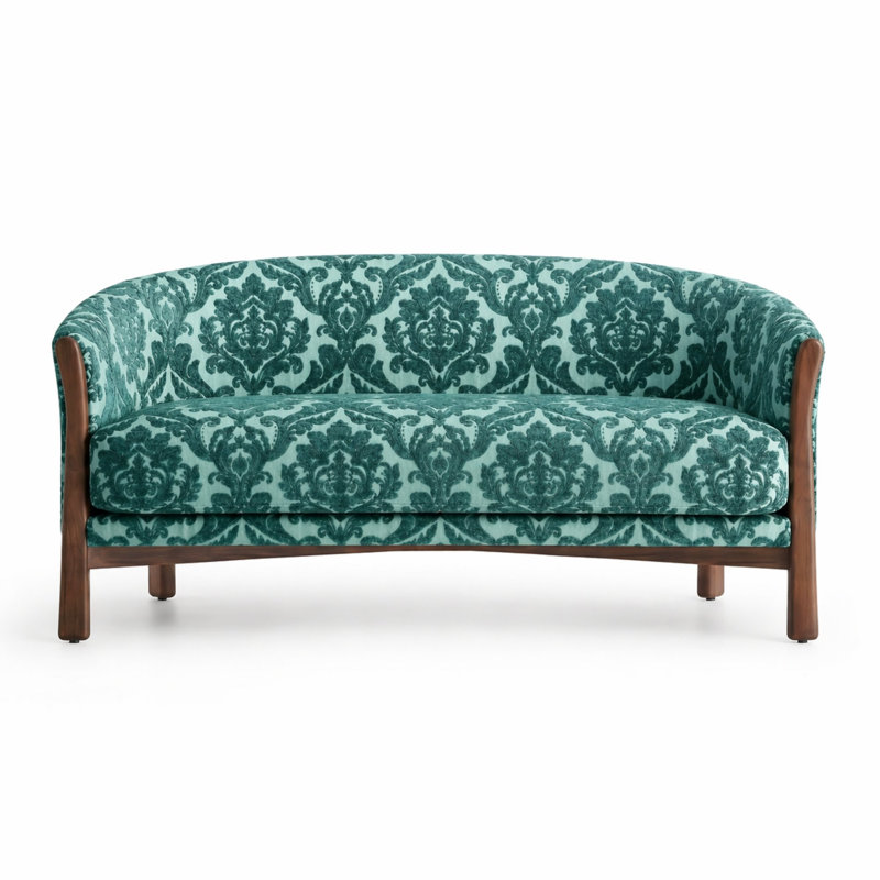 Damask Two Tone Velvet | Neiman Fabric, Cerulean