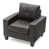Dark Brown Faux Leather