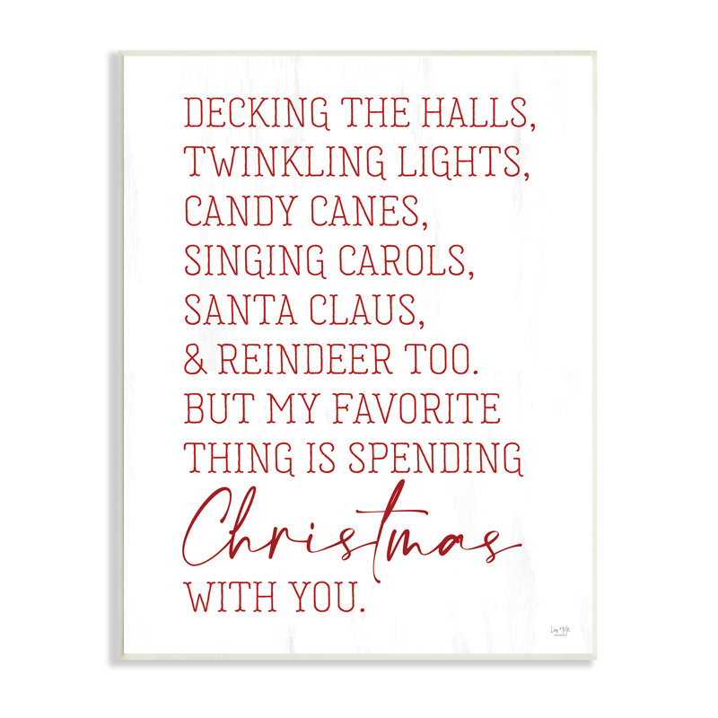 Citation de typographie amoureuse de Noël, texte rouge romantique, art numérique de la giclée encadrée par Lux + Me Designs
