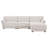 110" Modular Sectional Sofa, L-Shape with Extra-Wide Seat Cushion, USB and Type-C Charger, Petal Armrest Design, High Density Foam, Free Movement Ottoman, Wood Frame, Chenille, 4 Seat-2090938359