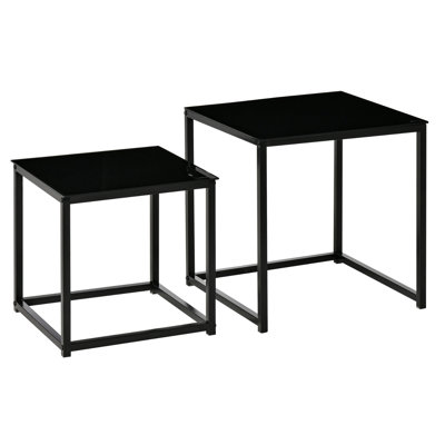 Andrie 2PC Nesting Tables Living Room Furniture